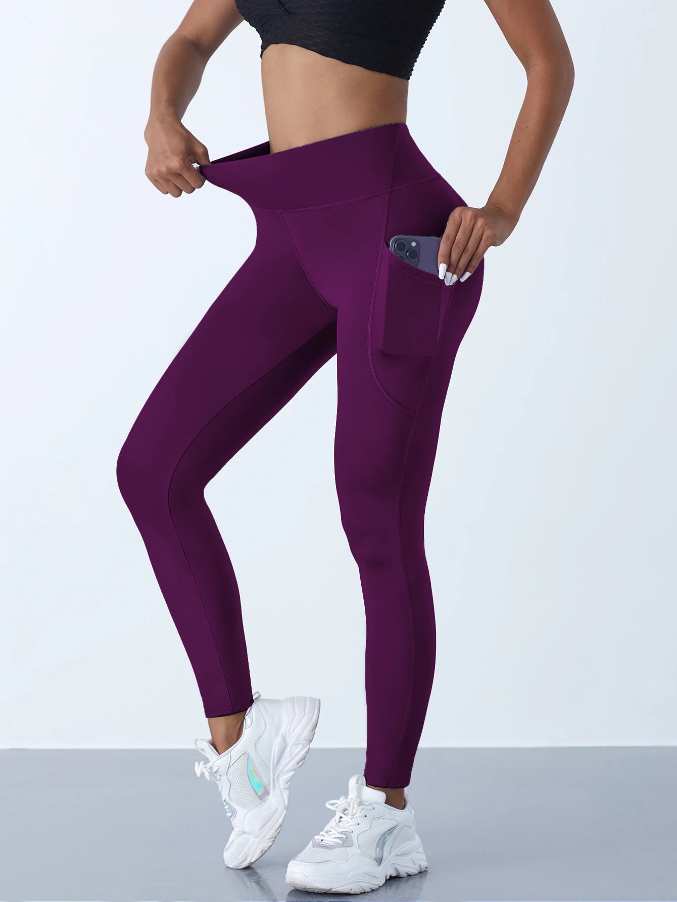 High Waist Yoga Leggings with Pockets