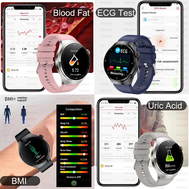 Blood Pressure Monitoring Bluetooth Smart Watch