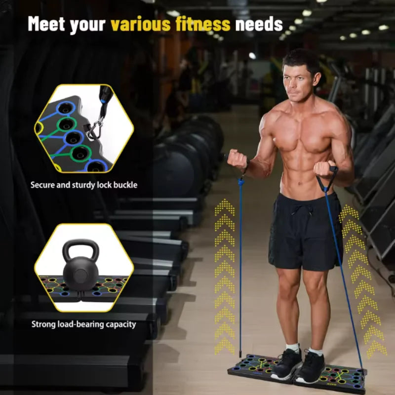 Multifunctional and convenient indoor push-up training board for men's home gym fitness panel and abdominal muscle exercise