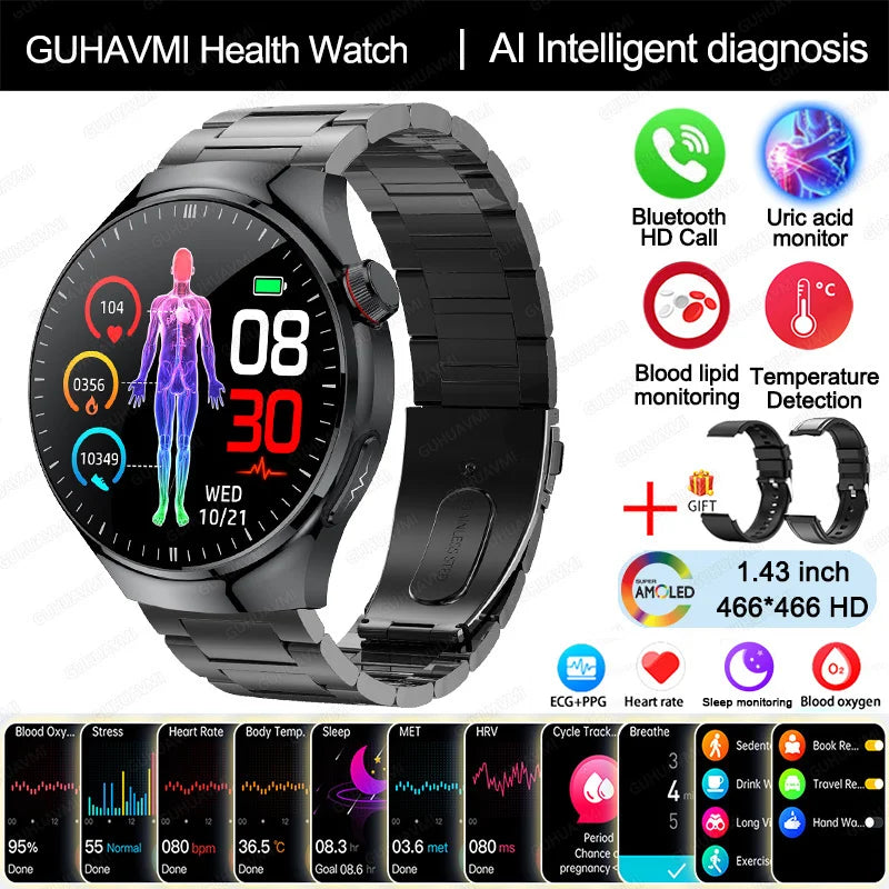 Blood Pressure Monitoring Bluetooth Smart Watch