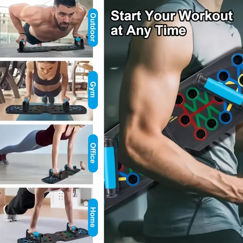 Multifunctional and convenient indoor push-up training board for men's home gym fitness panel and abdominal muscle exercise