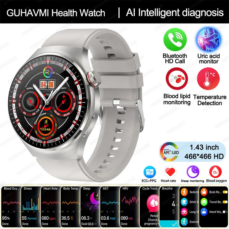 Blood Pressure Monitoring Bluetooth Smart Watch