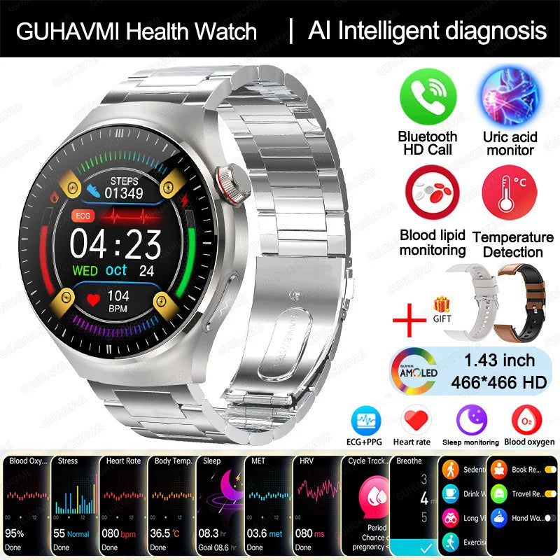 Blood Pressure Monitoring Bluetooth Smart Watch