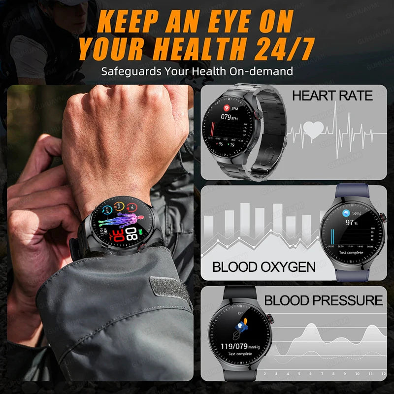Blood Pressure Monitoring Bluetooth Smart Watch