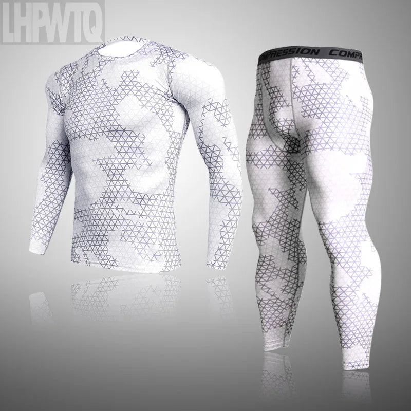 Camouflage Long Sleeve Compression T Shirt