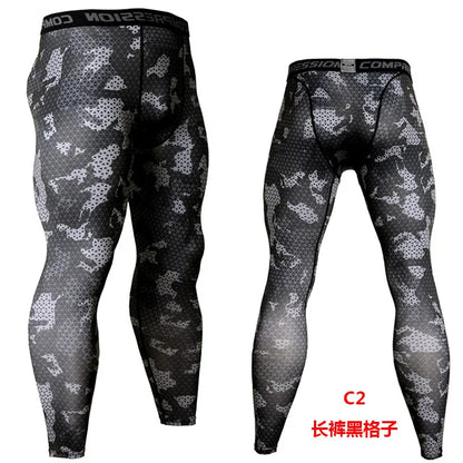 Camo Compression Jogging Tights