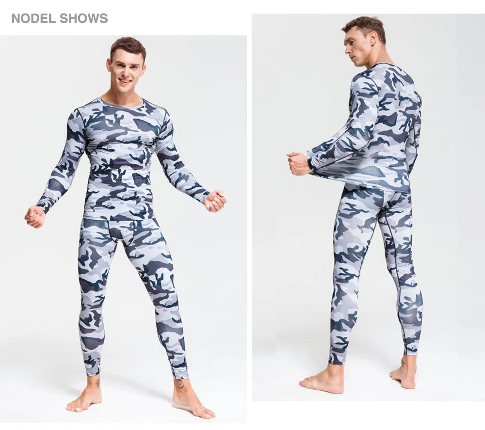 Camouflage Long Sleeve Compression T Shirt