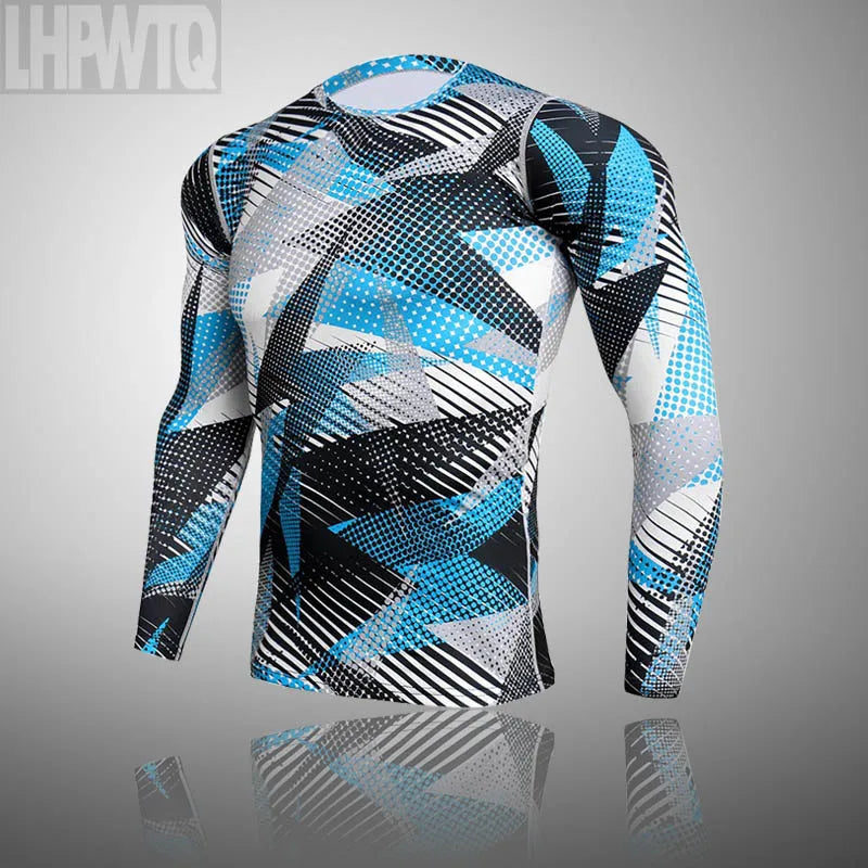 Camouflage Long Sleeve Compression T Shirt