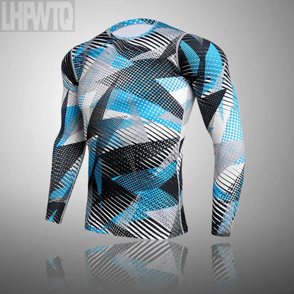 Camouflage Long Sleeve Compression T Shirt