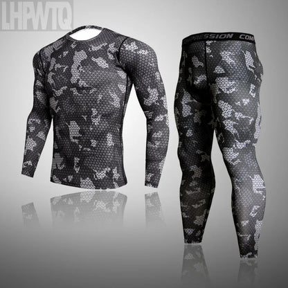 Camouflage Long Sleeve Compression T Shirt