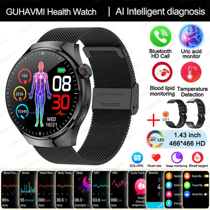 Blood Pressure Monitoring Bluetooth Smart Watch