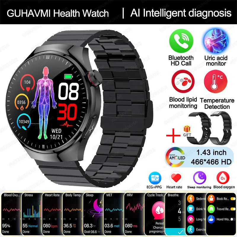 Blood Pressure Monitoring Bluetooth Smart Watch