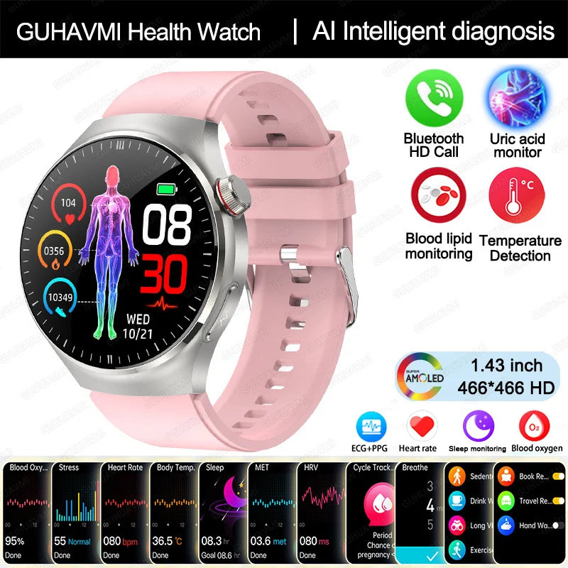 Blood Pressure Monitoring Bluetooth Smart Watch
