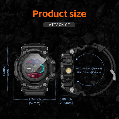 Heart Rate Monitor Touch Screen Smartwatch