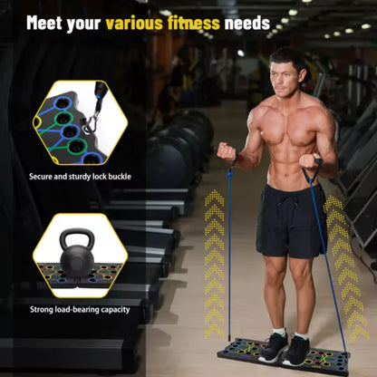 Multifunctional and convenient indoor push-up training board for men's home gym fitness panel and abdominal muscle exercise