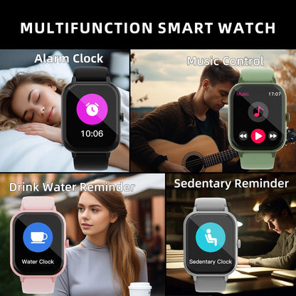 Steel Band Smart Watch with Fitness Tracker