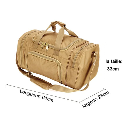 Waterproof Duffle Bag with Shoe Compartment