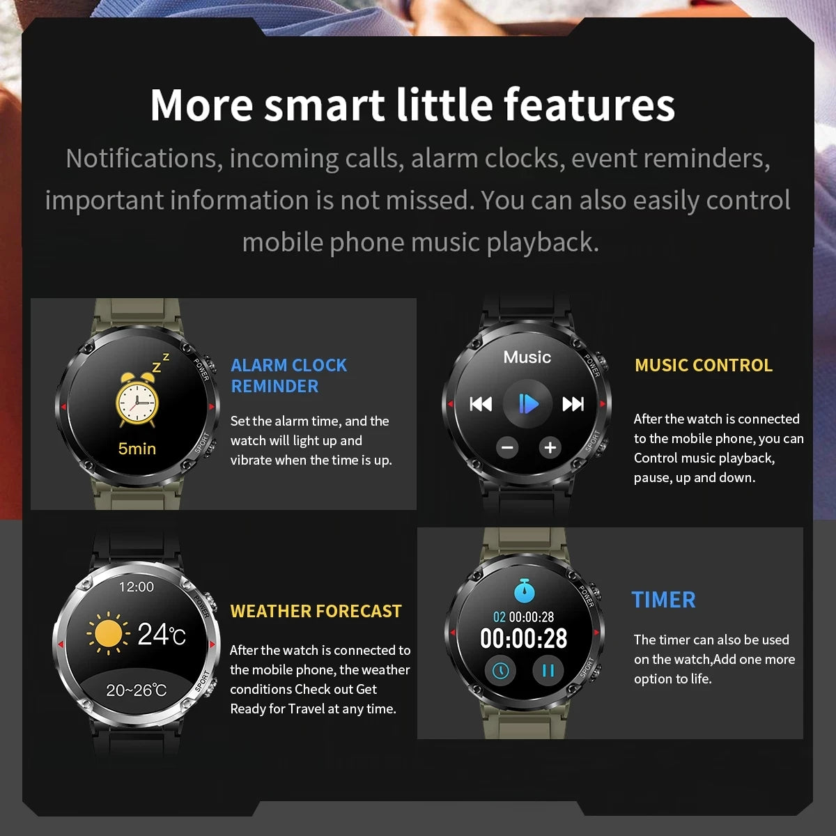 1.6 Inch Full Touch Screen Sports Watch