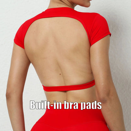 Open Back Sports Workout Top
