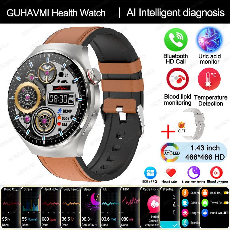 Blood Pressure Monitoring Bluetooth Smart Watch