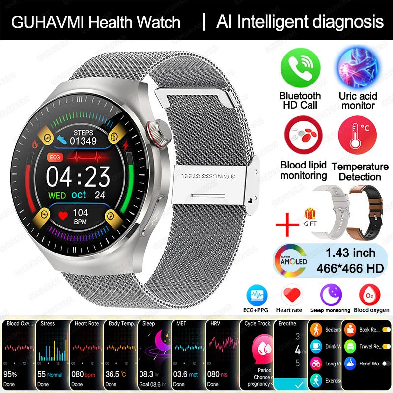 Blood Pressure Monitoring Bluetooth Smart Watch