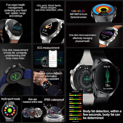 Blood Pressure Monitoring Bluetooth Smart Watch