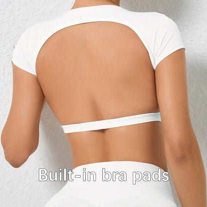 Open Back Sports Workout Top